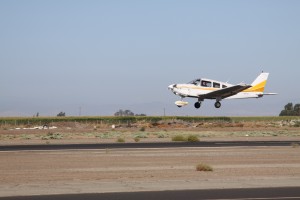 This was one of my first landings during my flight training.